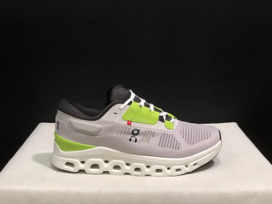 On Running Cloudstratus 3 Anti-Slip Running Shoes Light Grey/Green/White