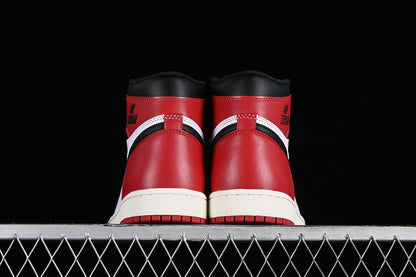Nike Air Jordan 1 High OG Black Toe Reimagined Black Varsity Red White Sneakers