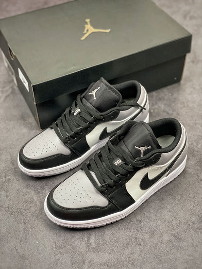 Nike Air Jordan 1 Low Shadow Toe Grey Black Sneakers