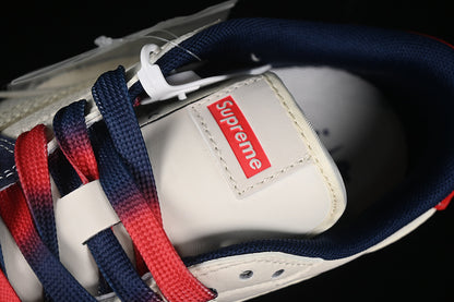 Travis Scott Fragment Design Nike Air Jordan 1 Low OG SP Red Blue White Sneakers