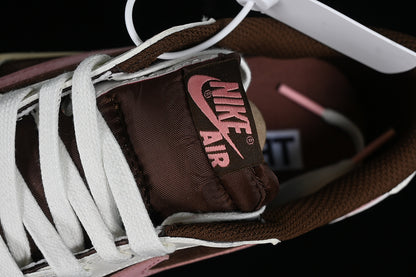 Travis Scott Nike Air Jordan 1 Low OG Dark Pony Pink Oxford Sneakers