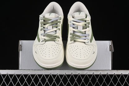 Nike Air Jordan 1 Low OG SP Off-White Travis Scott Fragment Design White Green Sneakers