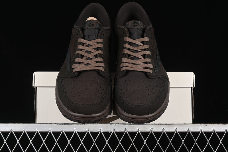 Nike Air Jordan 1 Low OG Travis Scott Dark Mocha Brown Sneakers