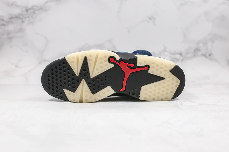 Nike Air Jordan 6 Retro Washed Denim 2019 Blue Sneakers