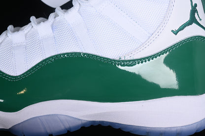 Nike Air Jordan 11 Retro Green White Sneakers