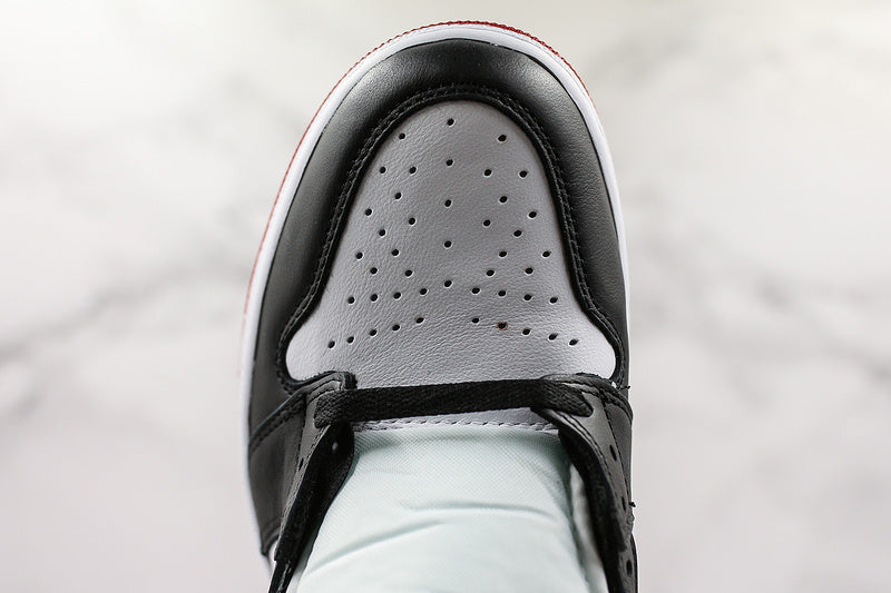 Nike Air Jordan 1 Retro High Satin Black Toe Sneakers