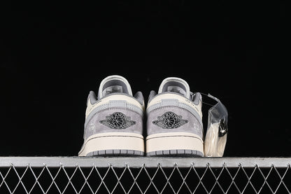 Nike Air Jordan 1 Low Grey White Sneakers