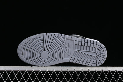 Nike Air Jordan 1 Low Black Grey Silver Sneakers