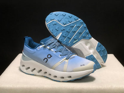On Running Cloudsurfer Trail Waterproof Comfortable And Breathable Running Shoes Blue/White