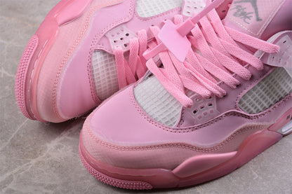 Nike Air Jordan 4 Retro White Pink Sneakers