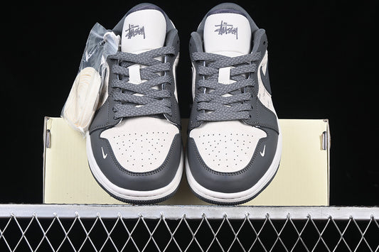 Nike Air Jordan 1 Low White Wolf Grey Sneakers