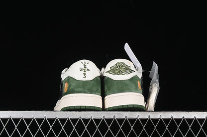 Nike Air Jordan 1 Low Bape Travis Scott Fragment Design OG SP Black White Green Sneakers