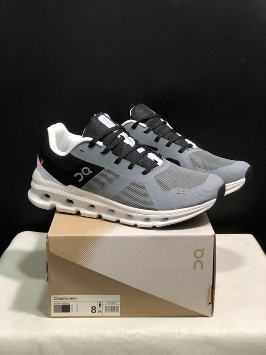 On Running Cloudrunner Anti-Slip Sports Running Shoes Eclipse/Black