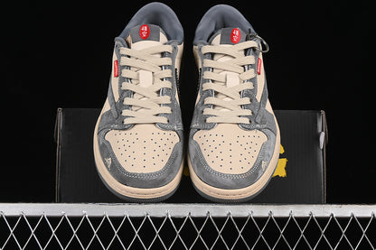 Nike Air Jordan 1 Low OG SP Travis Scott Fragment Design Grey Yellow Sneakers