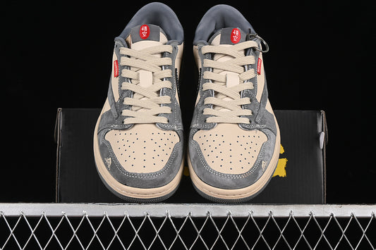 Nike Air Jordan 1 Low OG SP Travis Scott Fragment Design Grey Yellow Sneakers