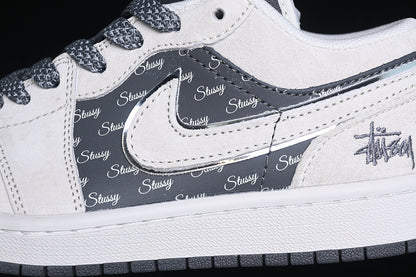 Nike Air Jordan 1 Low Grey Sole White Dark Grey Sneakers
