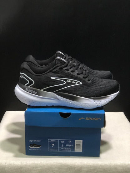 Brooks Glycerin 21 Low-top Casual Running Shoes Blue/Grey/White