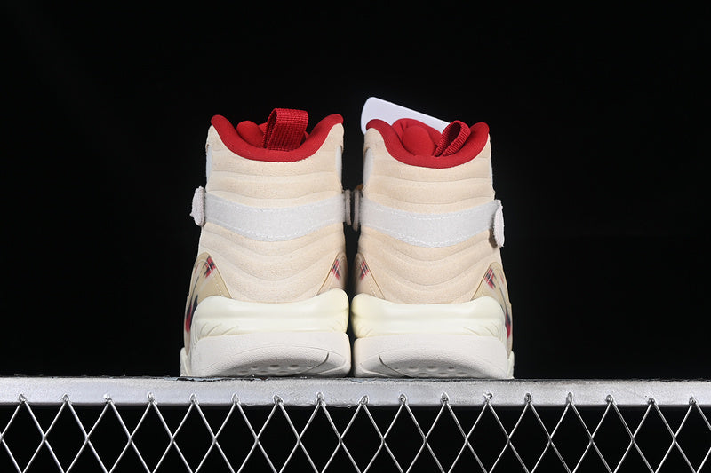 SoleFly Nike Air Jordan 8 Retro SP Mi Casa Es Su Casa Red Metallic Gold White Sneakers