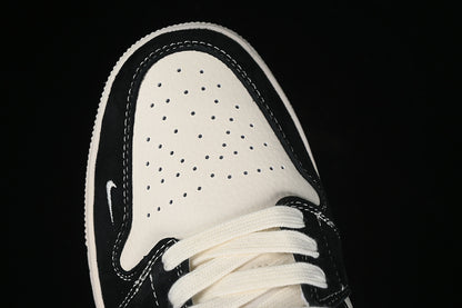 Nike Air Jordan 1 Low Supreme Black White Sneakers