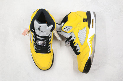 Nike Air Jordan 5 Retro T23 Tokyo Japan Limited Yellow Gray Sneakers