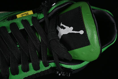 Nike Air Jordan 4 Retro Manila White Black Green Sneakers