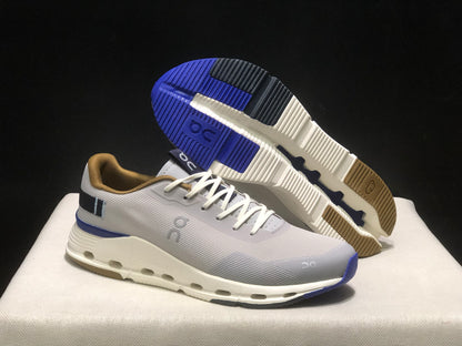 On Running Cloudnova Form 2 Fashionable Casual Running Shoes Light Grey