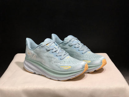 Hoka One One Clifton 9 Running Shoes Athletic Shoes Sneakers Light Blue