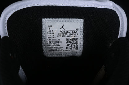Nike Air Jordan 1 Mid Black Sole Blue Brown White Sneakers
