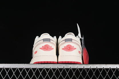 Nike Air Jordan 1 Low Red White Casual Sports Shoes