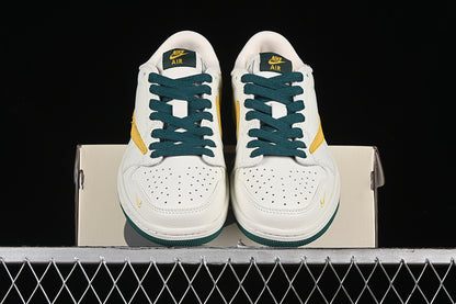 Nike Air Jordan 1 Low OG SP Travis Scott Fragment Design White Green Yellow Sneakers