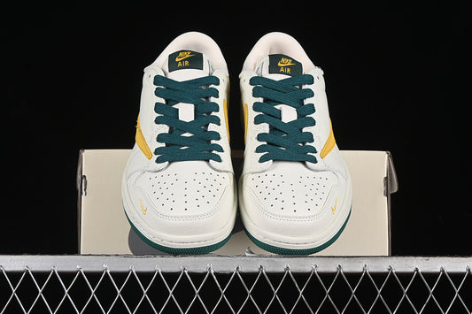 Nike Air Jordan 1 Low OG SP Travis Scott Fragment Design White Green Yellow Sneakers