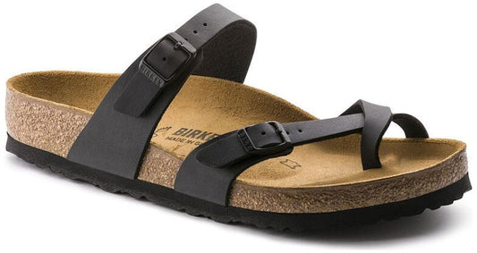 Birkenstock Mayari Birko-Flor 0071793 Narrow Fit Black Slide Sandals