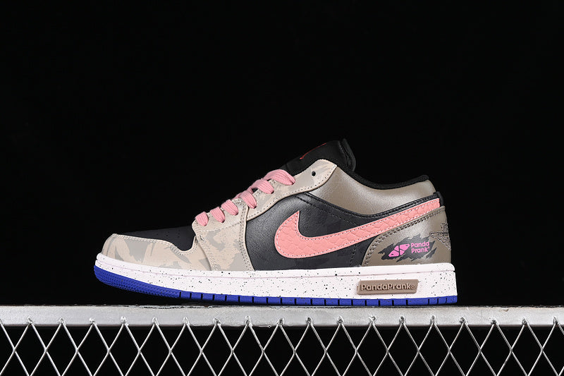 Nike Air Jordan 1 Low Purple Tropical Twist Black Sneakers