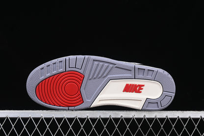 Nike Air Jordan 3 Retro White Cement Reimagined Fire Red Sneakers