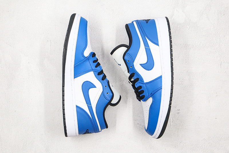 Nike Air Jordan 1 Low Blue White Sneakers