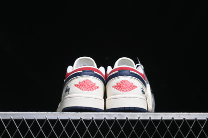 Nike Air Jordan 1 Low Red Blue White Sneakers
