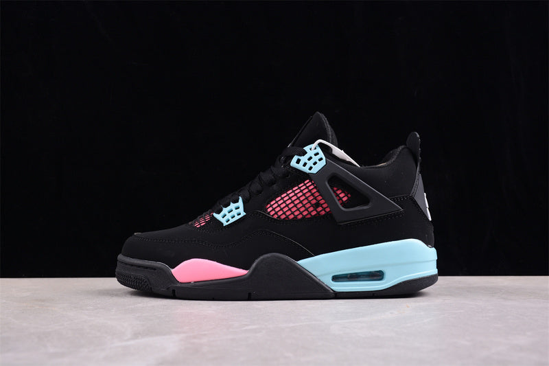 Nike Air Jordan 4 Retro Blue Pink Black Sneakers