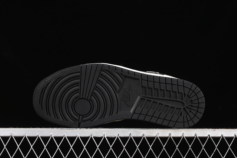 Nike Air Jordan 1 Low Black Sole White Black Sneakers