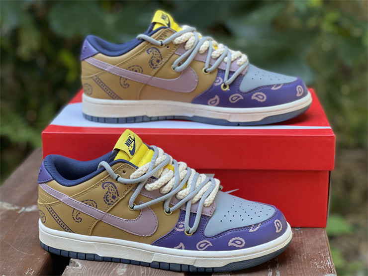 Nike Dunk Low Retro Purple Brown Multicolour Sneakers