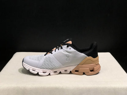 On Running Cloudflyer Shock-Absorbing Running Shoes Glacier Grey/Brown