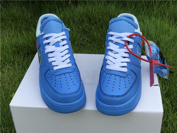 Nike Air Force 1 Low Off-White MCA University Blue Sneakers