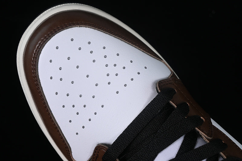 Nike Air Jordan 1 Low Dark Brown White Sneakers