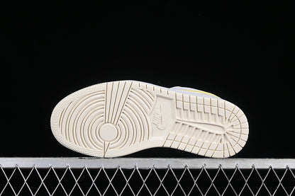 Nike Air Jordan 1 Low Cream Yellow Sneakers
