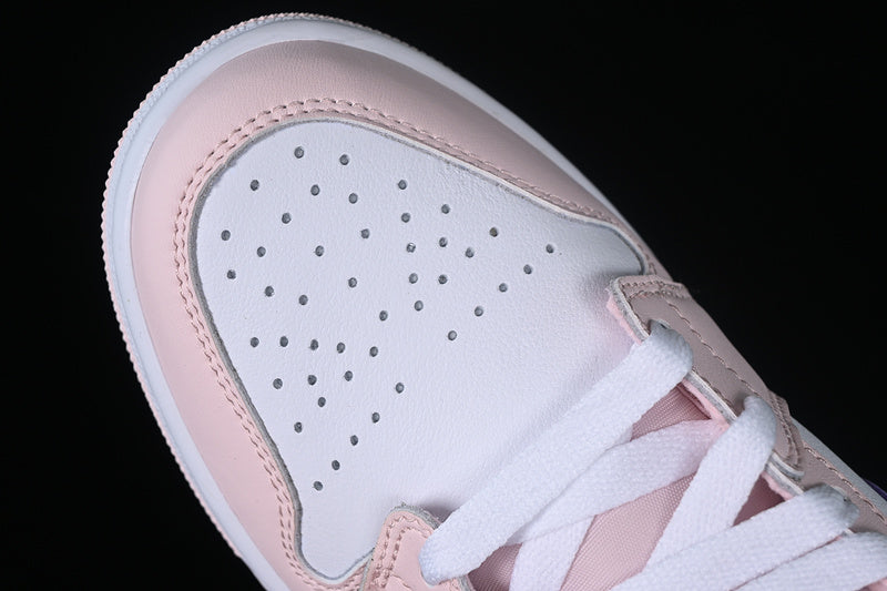 Nike Air Jordan 1 Mid Pink White Sneakers