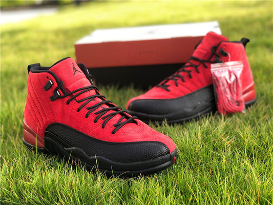 Nike Air Jordan 12 Retro Reverse Flu Game Red Sneakers
