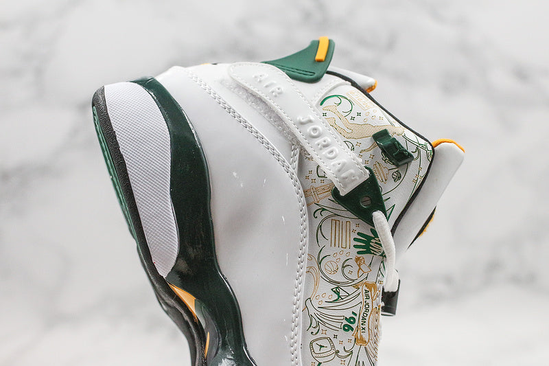 Nike Air Jordan 6 Rings White Multiple Color Sneakers