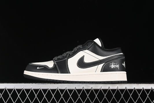 Nike Air Jordan 1 Low Black White Casual Sneakers