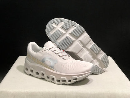 On Running Cloudmonster 2 Shock-Absorbing And Breathable Running Shoes Light Beige