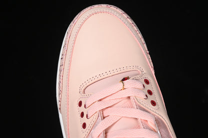 Nike Air Jordan 3 Valentine's Day Coral Pink Sneakers