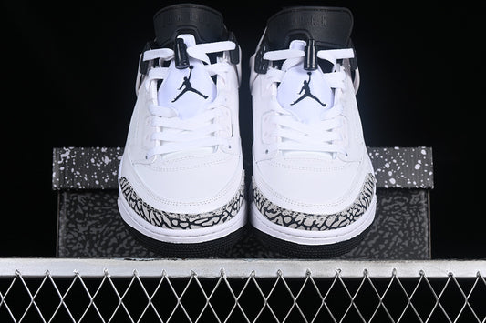 Nike Air Jordan Spizike Low Obsidian Pure White Sneakers